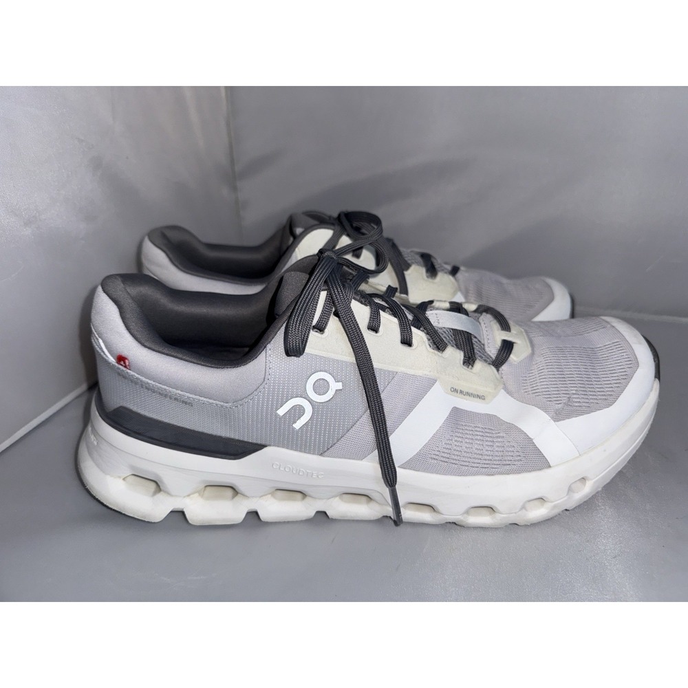 ON Cloudrunners 2 Shoes Men's 13 Gray White Athletic Training Cushion Lace Up